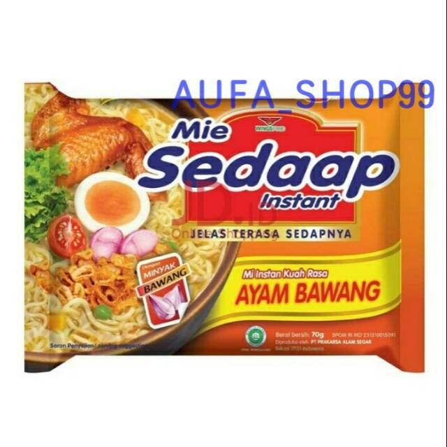 

Mie Sedaap 2 pcs rasa Ayam Bawang dan Soto