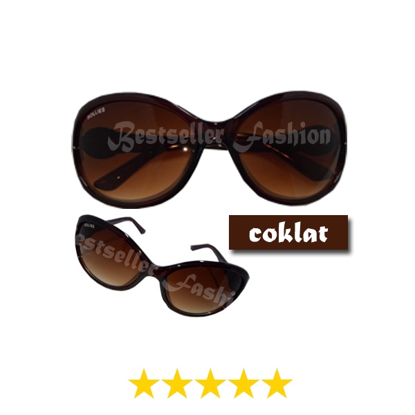 Kacamata Fashion Wanita Anti UV Hitam Kacamata Hitam Sunglasses Wanita Fashion Korea Kekinian