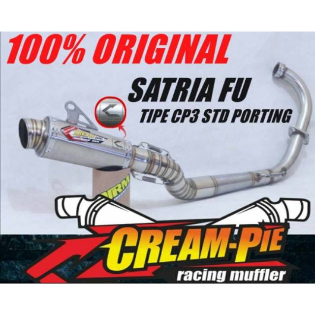 Knalpot Fu Porting 155cc Creampie Muffler Original