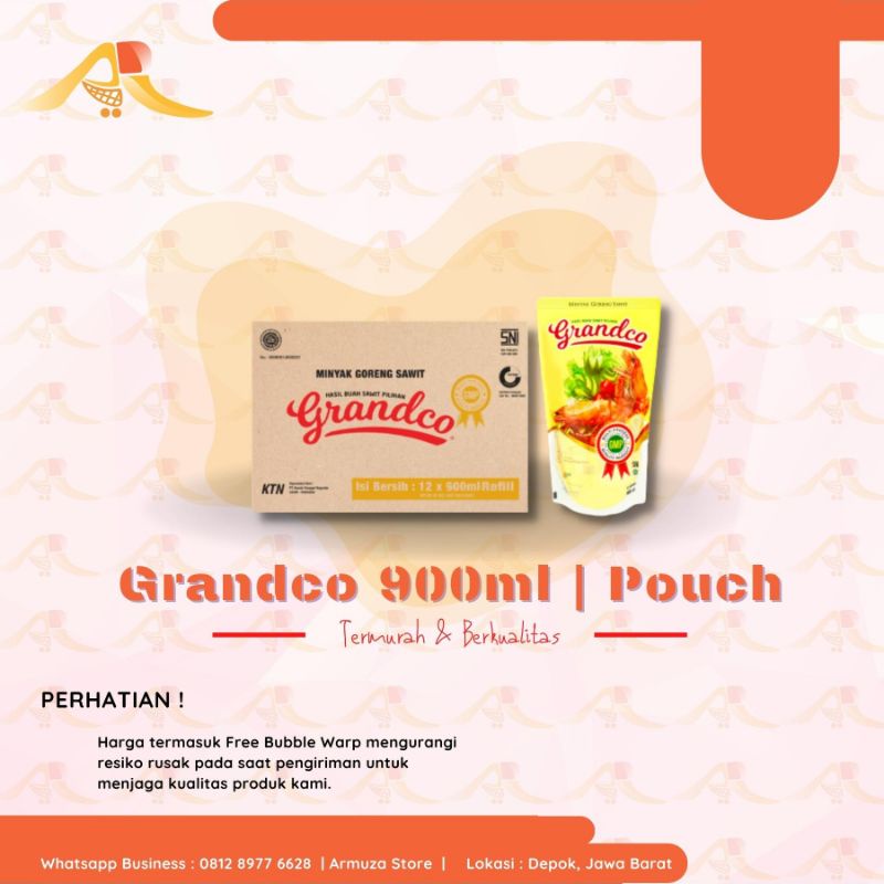 

Grandco 900ml | Termurah | Minyak Goreng