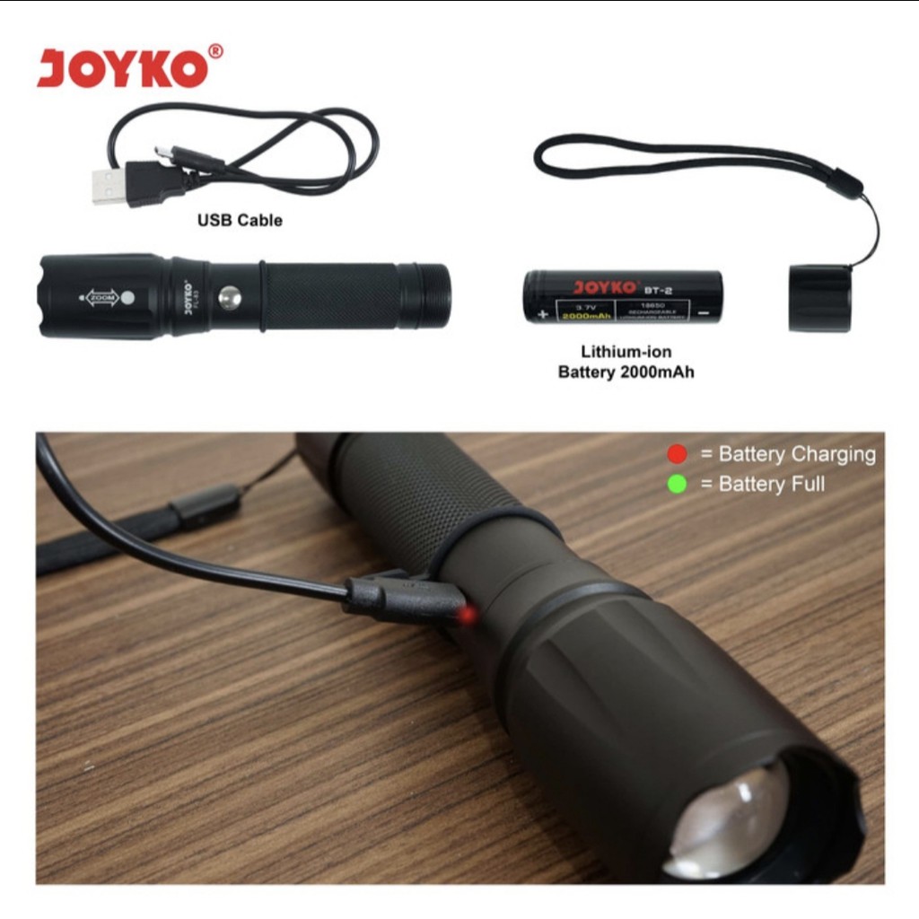 LED Flashlight flash light Senter LED Joyko FL 83