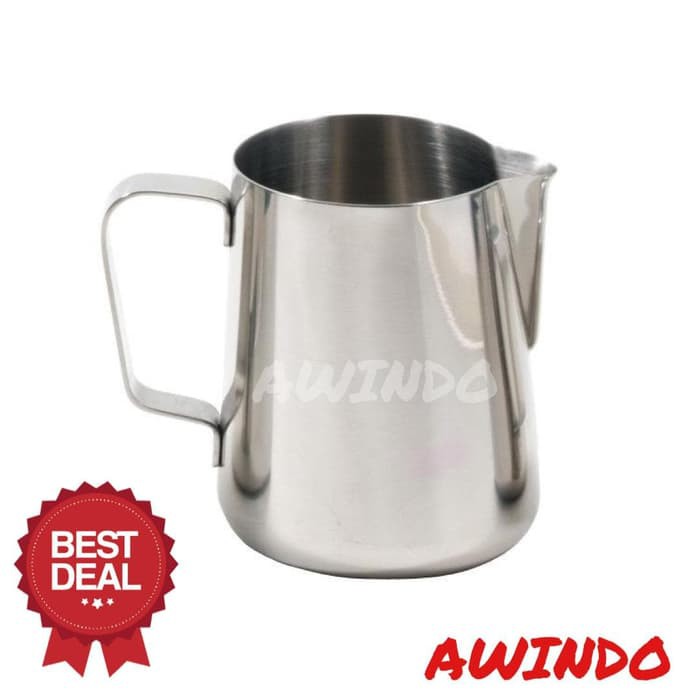 MILK JUG KOPI CAPPUCINO LATTE ART JUG SUSU STAINLESS STEEL 600ML ML CC