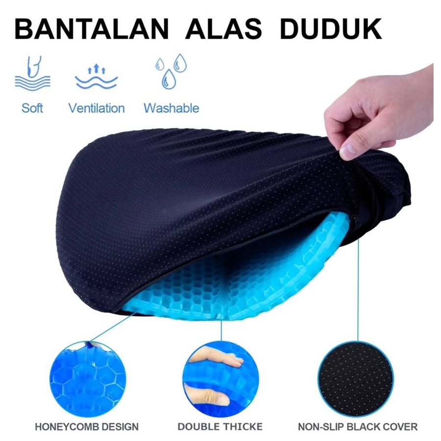 Bantal Alas Duduk Empuk Egg Sitter Postur Silikon Cushion