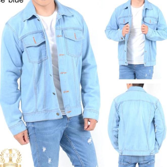 E90Z JAKET JEANS // JAKET LEVIS // JEANS DENIM// JAKET PRIA // JAKET COWO - NAVY, M T8XG