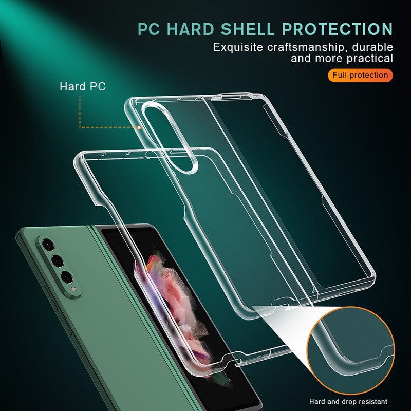 Casing Hard Case PC Matte Shockproof Ultra Tipis Untuk Samsung Galaxy Z Fold 3