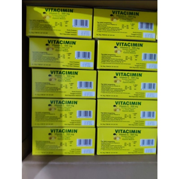 Vitacimin vitamin c hisap isi 100 tablet hisap