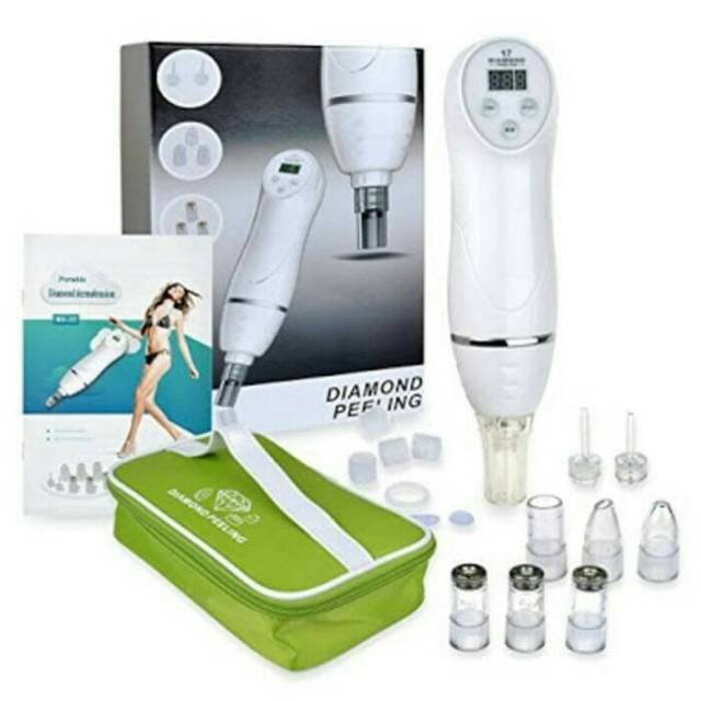 Portable diamond peeling dermabrasi vacum comedo pembersih komedo