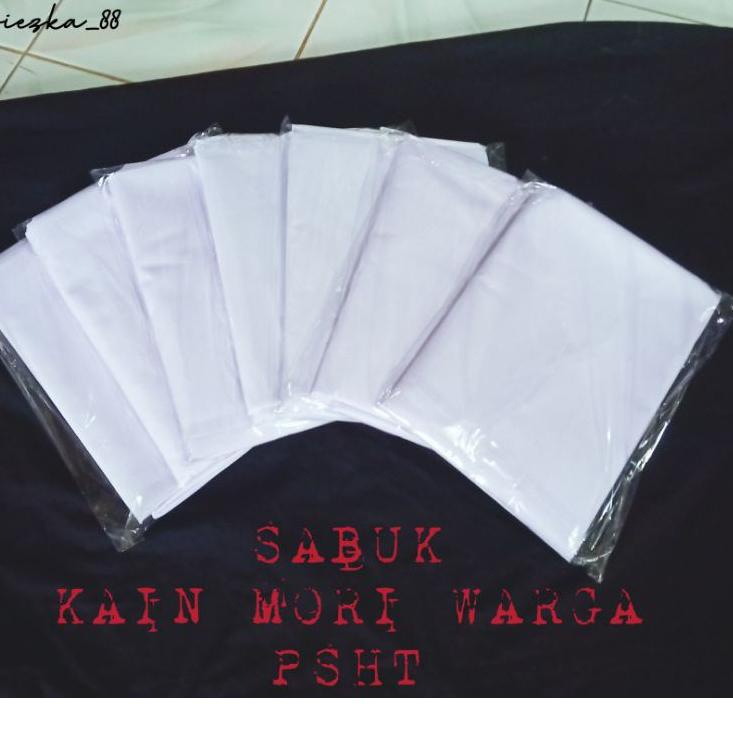 Hot Sell.. SABUK MORI WARGA PSHT PRIMISIMA | Sabuk Duplikat warga psht | sabuk kain mori psht