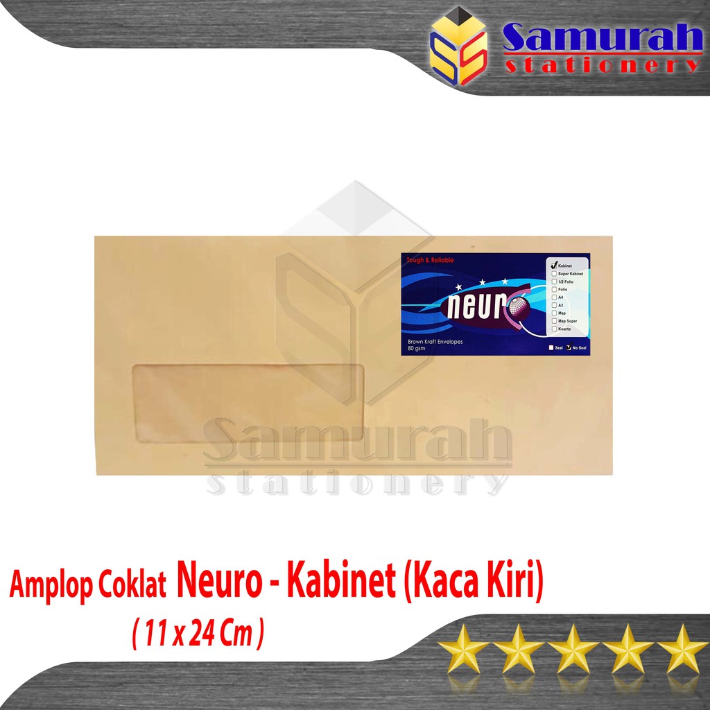 

Amplop Coklat Polos Neuro Ukuran Cabinet Kaca Kiri / Kanan Kabinet Jendela