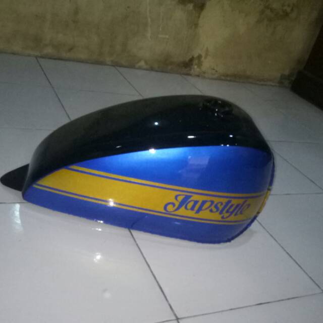 Tangki japstyle motor custom finishing clear cat