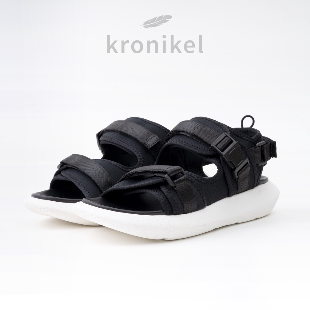 [PREMIUM LOKAL BRAND] KRONIKEL PROJECT // SANA 2-in-1 Sandals - Classic Black