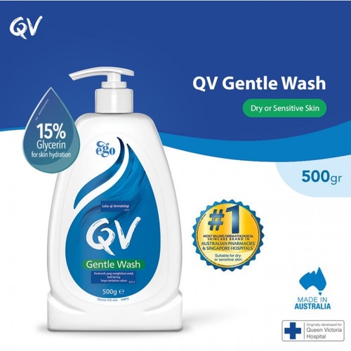 QV GENTLE WASH 500G / QV SABUN MANDI CAIR 500G