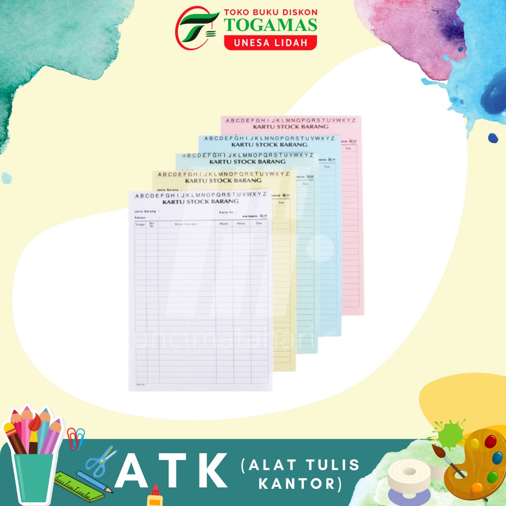 

KARTU STOCK BARANG WARNA FOLIO KUNCI MATAHARI / READY STOCK