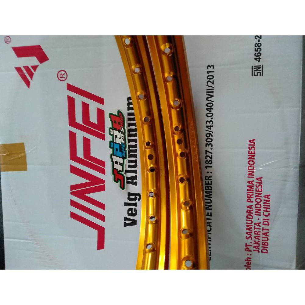 Velg Jinfei Polos Gold Veleg Jinfei Pelek Jinfei R17 120 140 Gold Terbaru Bosku.