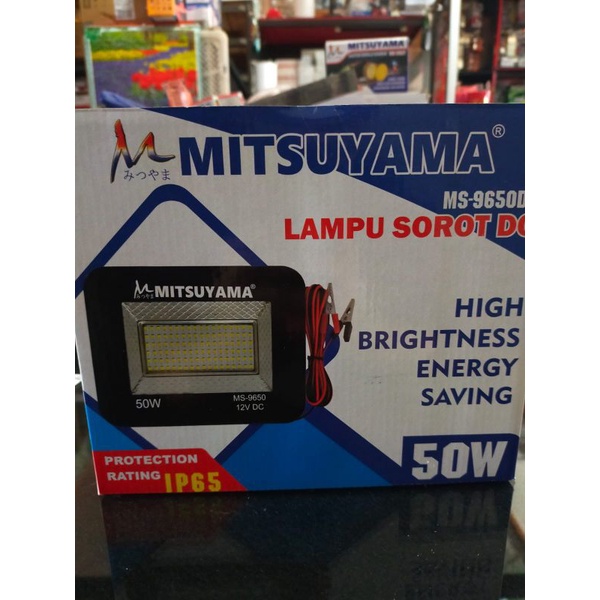 Lampu Sorot Aki DC 12 V 50 watt Mitsuyama MS-9650DC