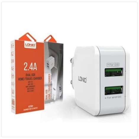 LDNIO USB Travel Charger 2 Port 2.4A - A2202