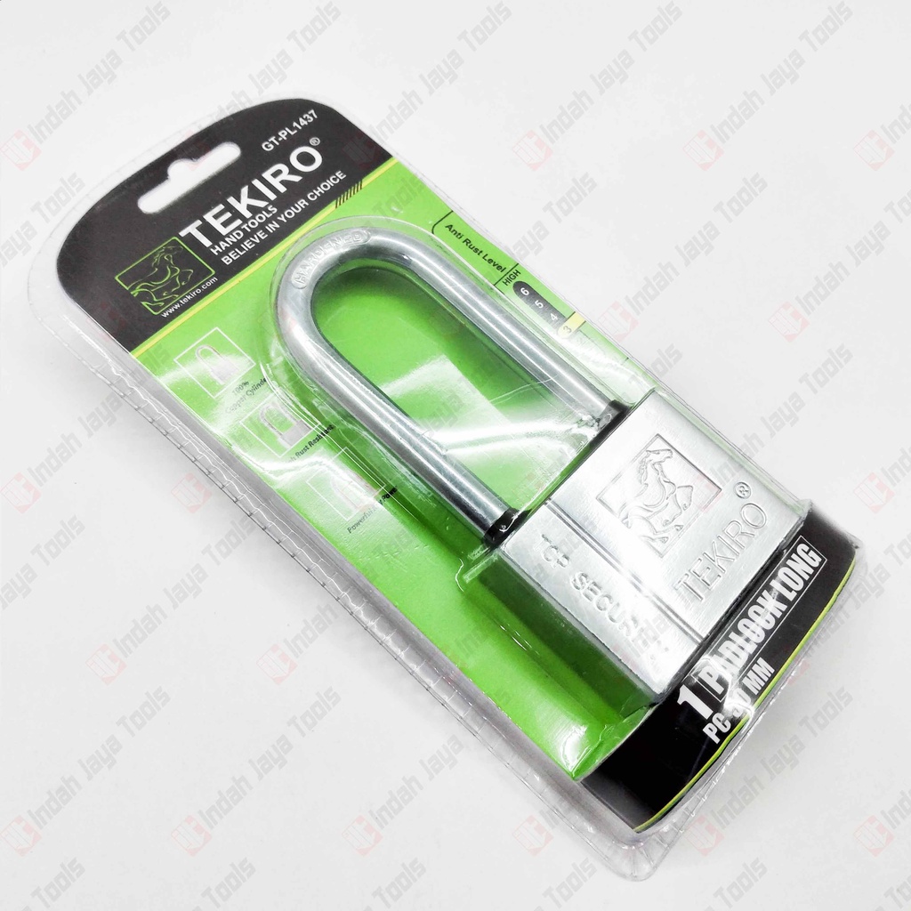 TEKIRO GT-PL1437 Kunci Gembok 50 mm LEHER PANJANG Rumah Pagar