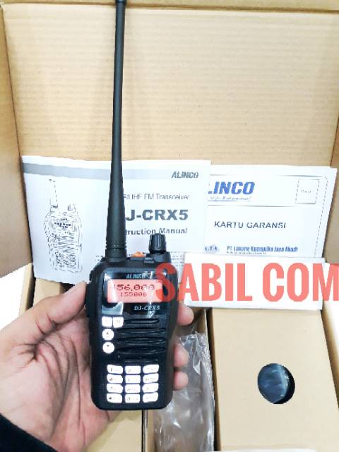 HT ALINCO DJ CRX5 DUALBAND VHF &amp;UHF ORI MURAH - HT ALINCO CRX5 DUALBAND GARANSI RESMI MURAH