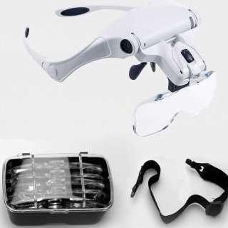 

Kacamata Service Pembesar Jam 5x Magnifier 2 LED - 9892B2