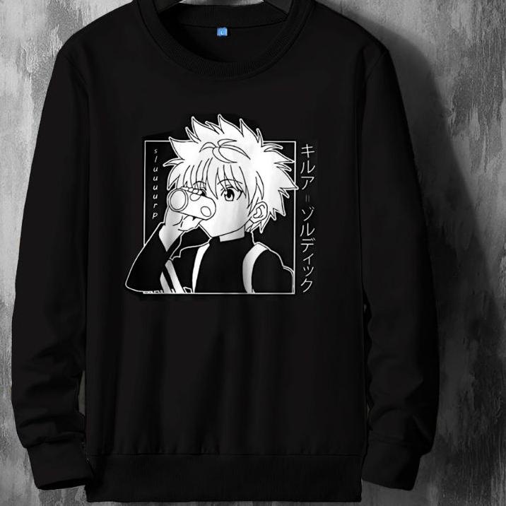 Terbagus.. SWEATER KILLUA HXH CREWNECK ANIME HXH