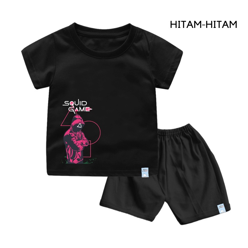 Setelan Baju Anak Sqd GAME Usia 1-9 Tahun Lengan Pendek Bahan Katun Combed 30s Lembut dan Nyaman di Pakai Harian Bonanzakid