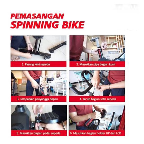 Spinning bike Speeds 042-111 20kg Sepeda Fitness Alat Fitness