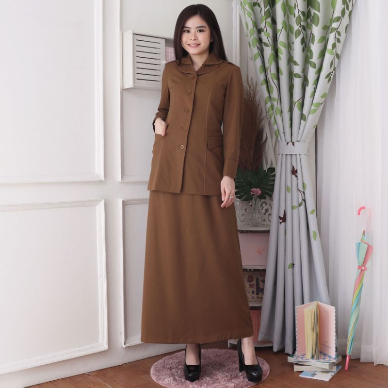 Jas Blazer PNS,ASN Warna Pemda Aceh 7010 Set Rok