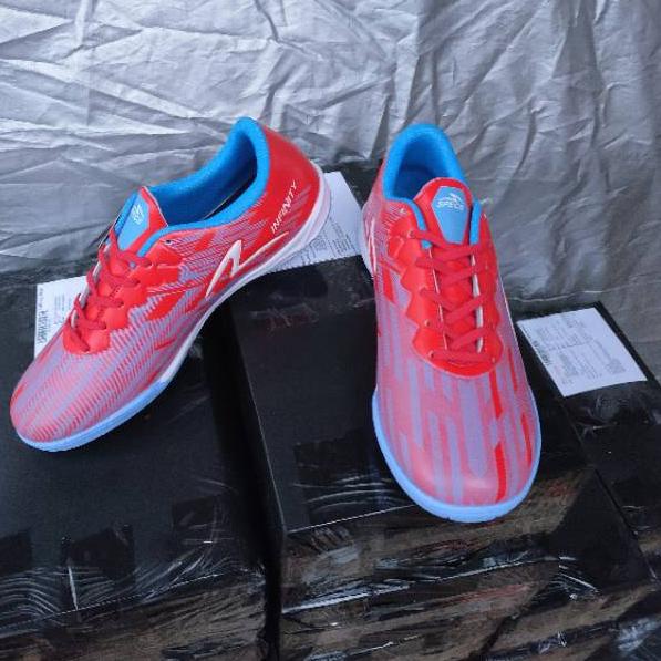 Grosir Unik Sepatu Futsal Specs Accelerator Infinity IN Emperor Red Bola Grade ORIGINAL BNIB Olahrag