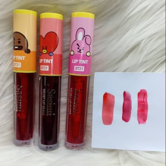 YA 820 - LIP TINT LIP COLOUR LIP GLOSS SASIMI MOISTURIZING &amp; LIQUID BT21