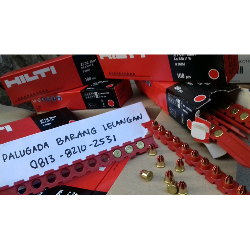 Jual Mesiu paku ramset hilti cartridge powder actuated tools barang