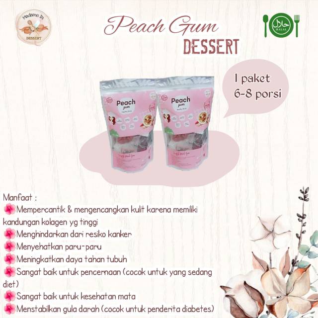 

Paket Peach Gum Dessert Komplit (Grade A+)/Tao Jiao/10 varian bahan