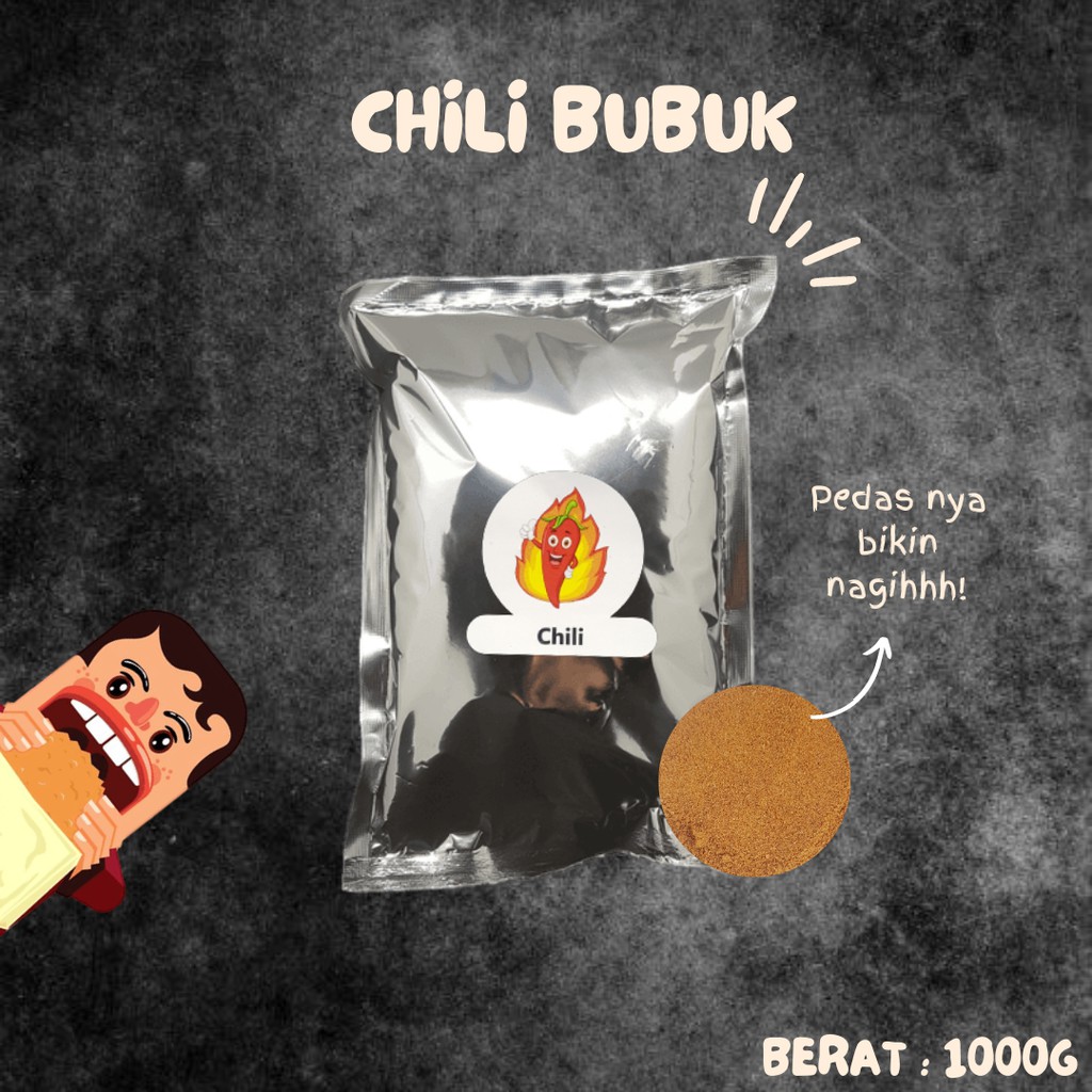 BUBUK TABUR CHILI ( CABE BUBUK ) 1000GRAM / 1KG