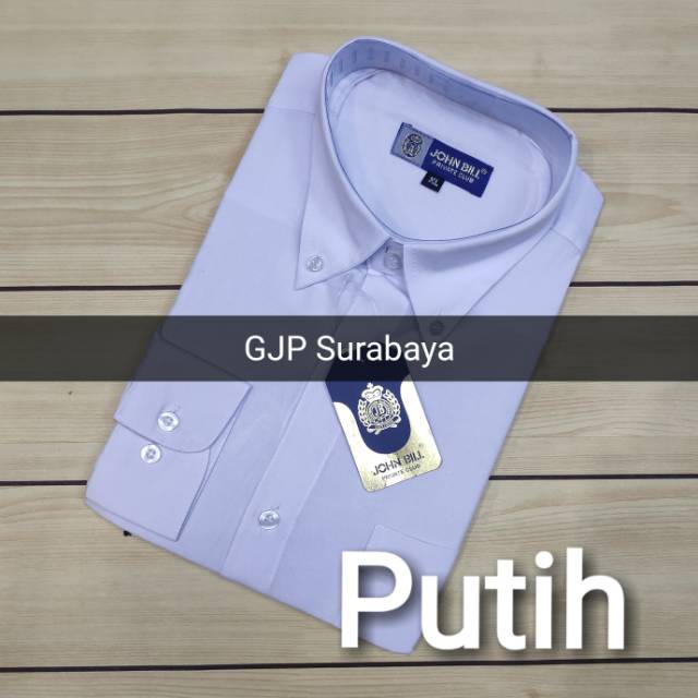 kemeja kerja kantor pria panjang size S M L XL