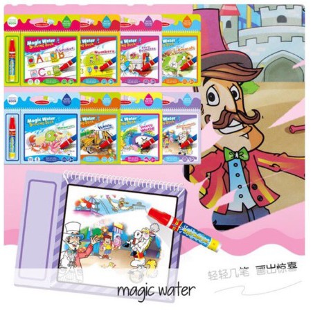 

MAGIC WATER Drawing Book 6 Halaman / Waterdoodle / Water Doodle
