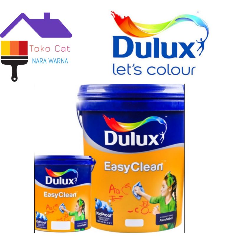 DULUX EASY CLEAN ANTI NODA INTERIOR Cat Tembok Interior Anti Noda White 1501 Kemasan -20Liter (pail)