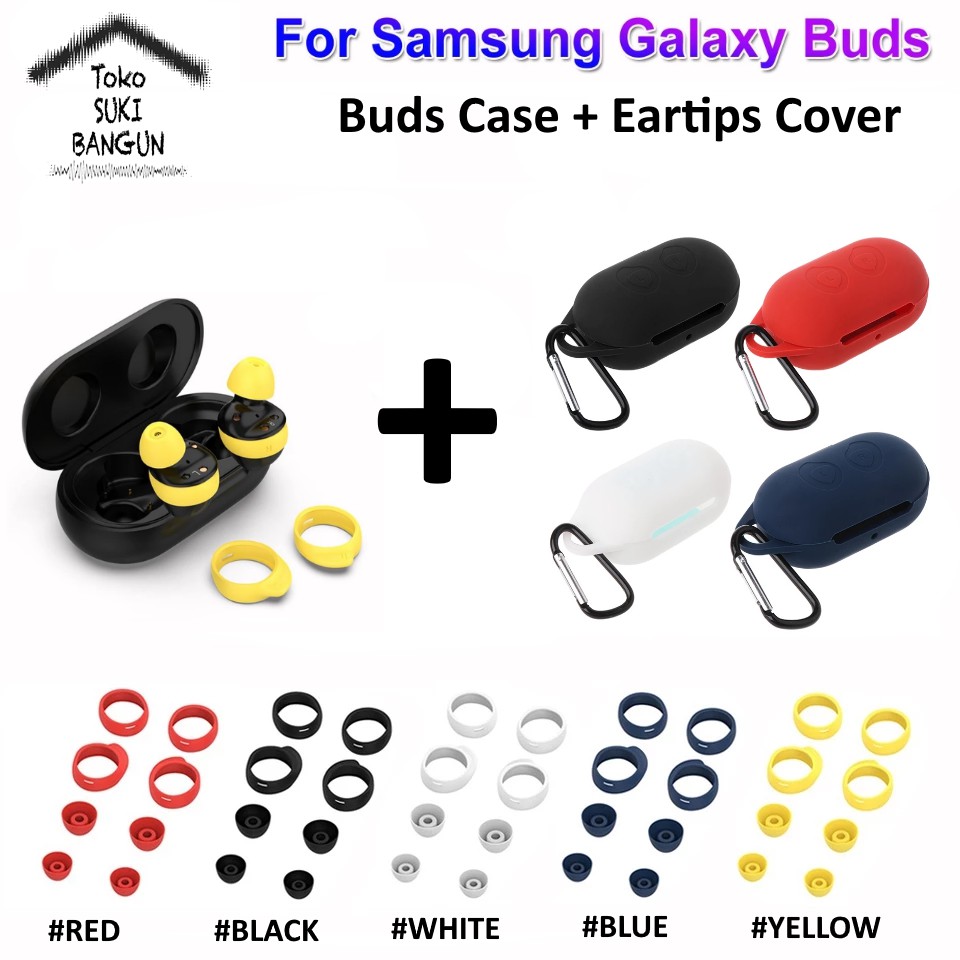 Bundling Samsung Galaxy Buds &amp; Buds+ Plus Silicone Case &amp; Eartips Cover