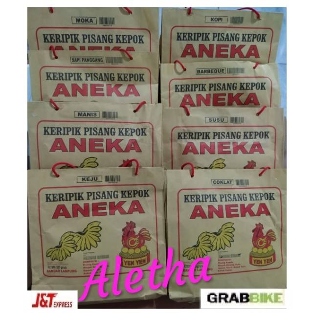 

Keripik Pisang Cokelat Aneka Yen-Yen ,225gr. Asli Lampung.