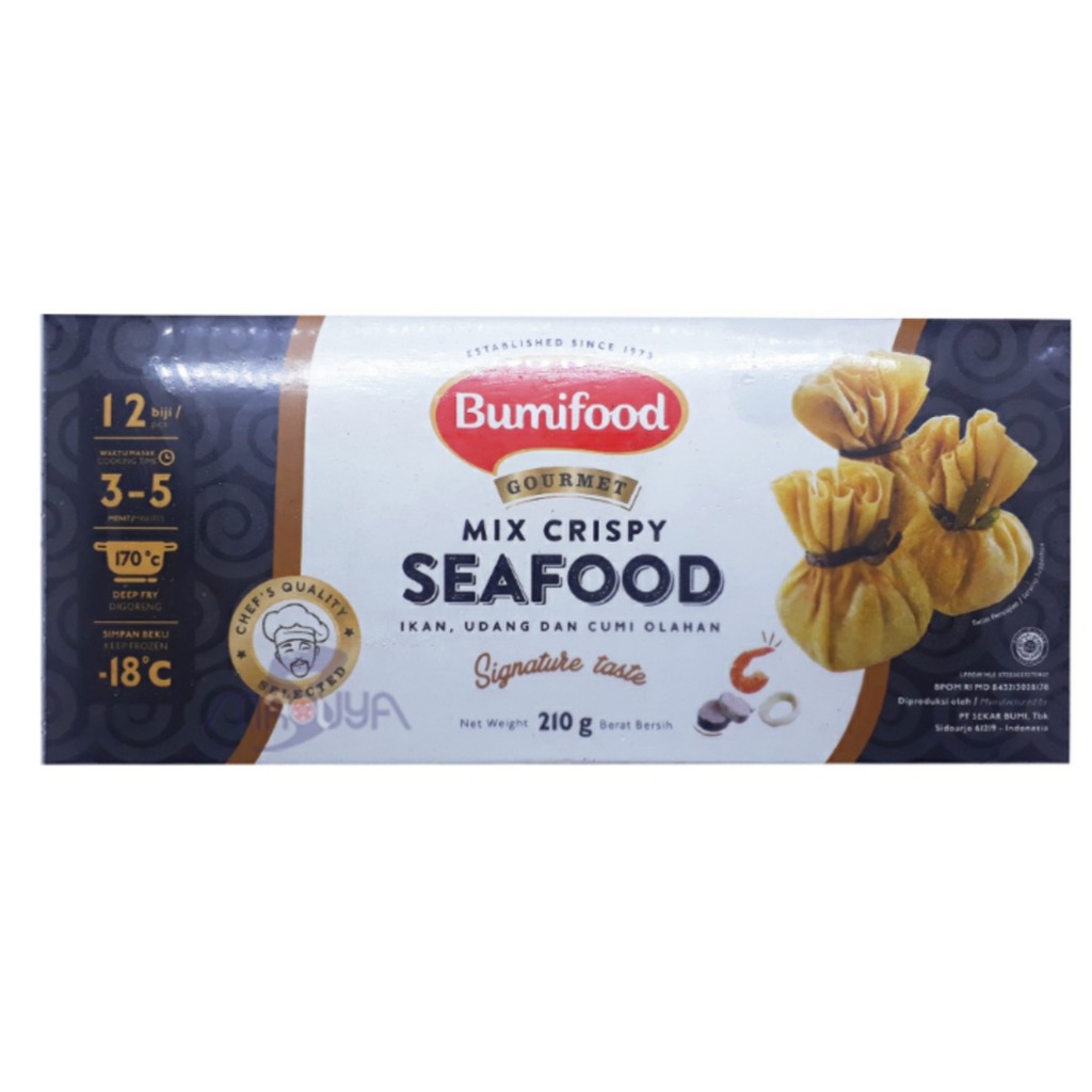 

BUMI FOOD CRISPY MIX SEAFOOD 12PCS (210GR) - SB48