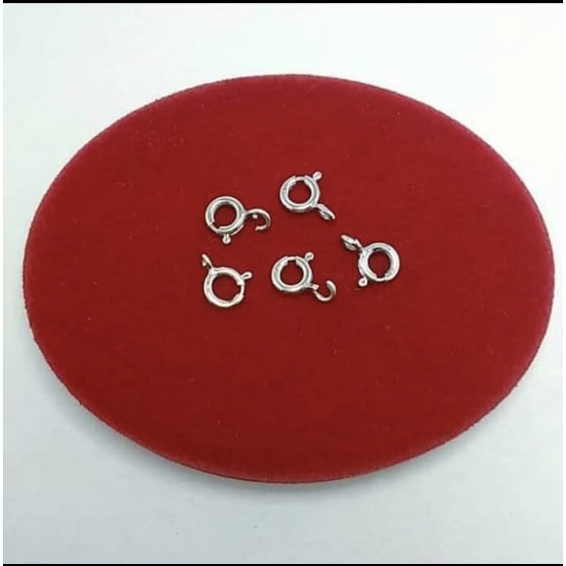 Pengait kalung dan gelang bentuk bulat perak 925 pengait bulat kalung dan gelang