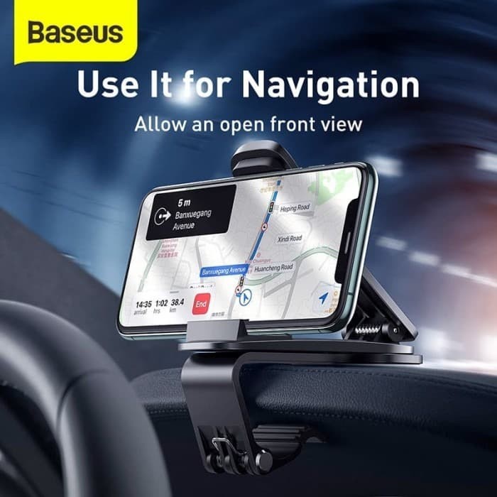 BASEUS Mouth Car Mount Holder HP Dashboard Mobil Rotation 360 Derajat