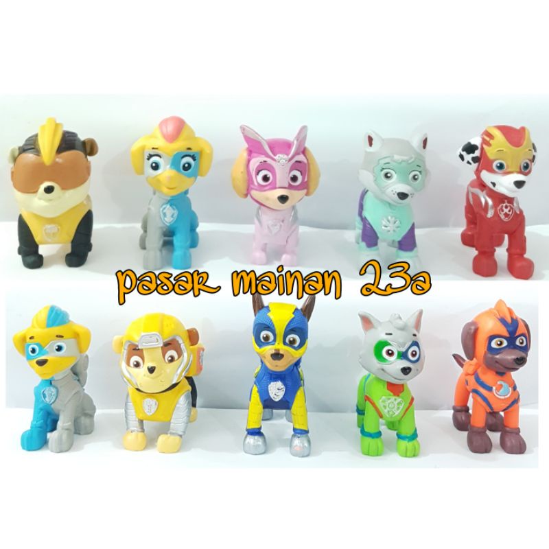 Mainan anak Figure Paw Patrol Set 10 /mainan miniatur pajangan paw patrol