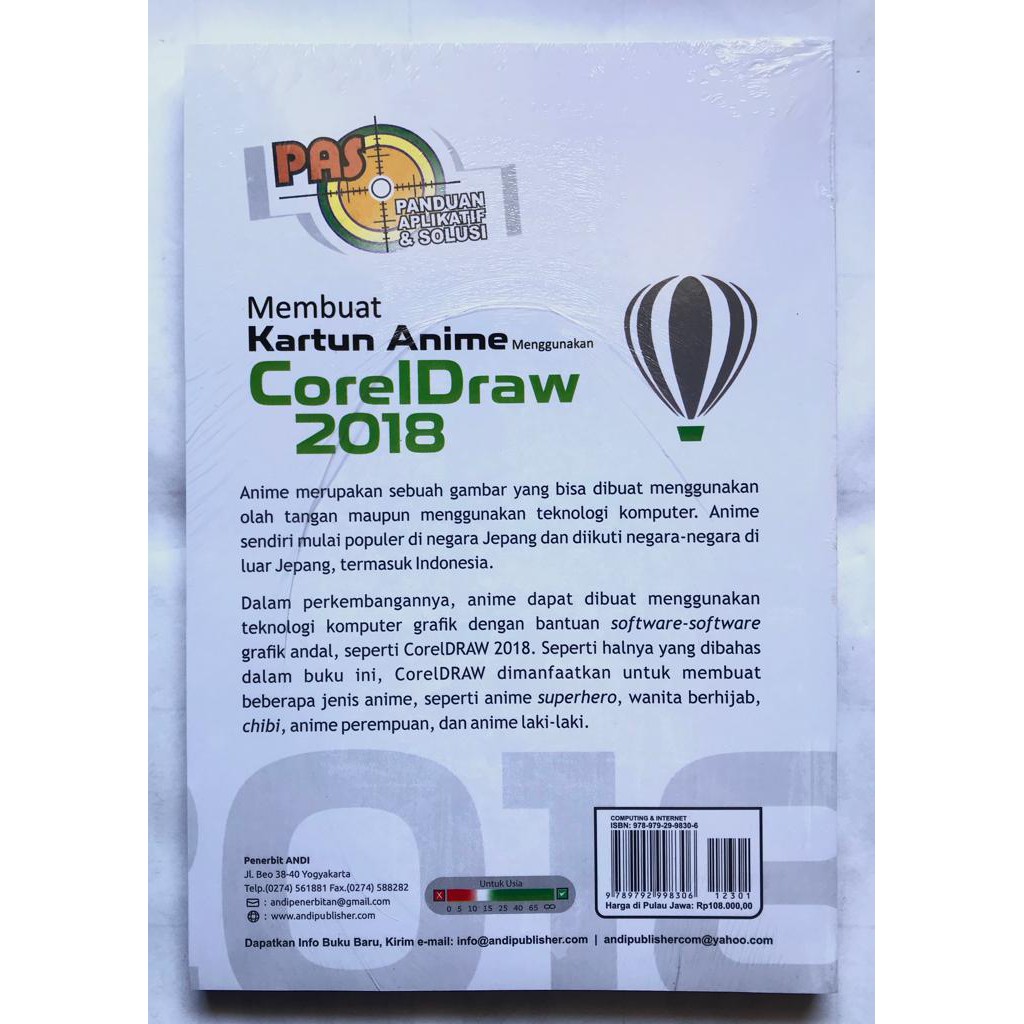 Membuat Kartun Anime Menggunakan CorelDraw 2018
