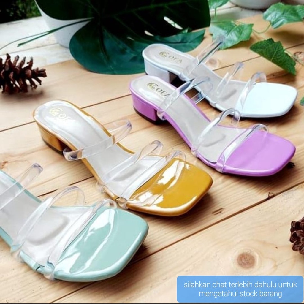 SANDAL HAK TAHU TALI BENING WEDGES FASHION WANITA / HEELS CEWEK