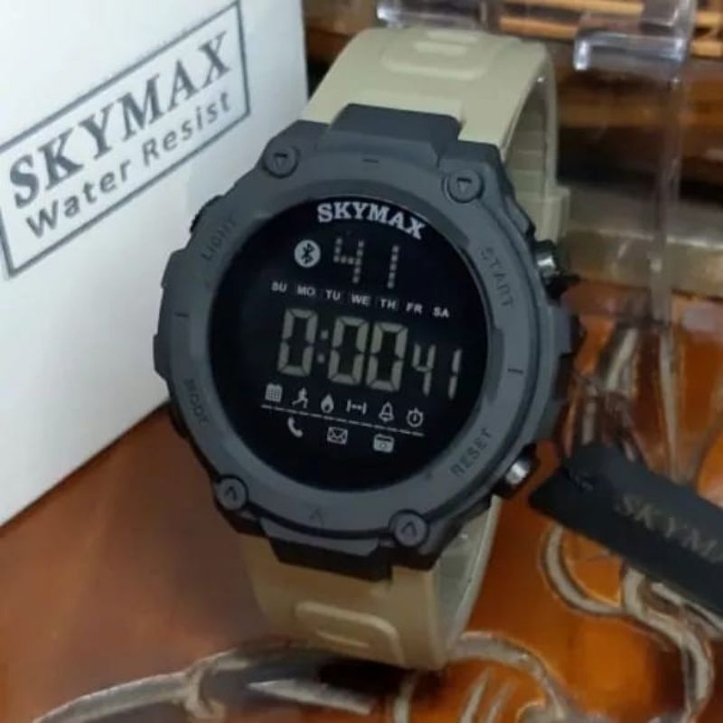 JAM SKYMAX RUBBER ORIGINAL WATER PROFF JAM TANGAN SPORTY PRIA TAHAN AIR BISA BUAT RENANG