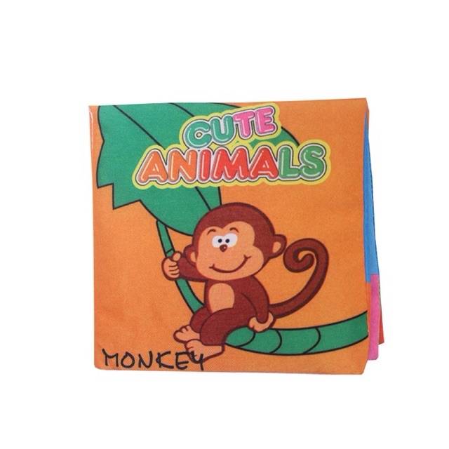 Buku bantal bayi buku kain softbook animals