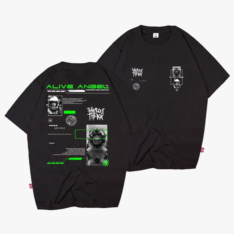 KAOS DISTRO ORIGINAL / ALIVE ANGEL / MONKEY / KAOS PRIA WANITA / COPLE / KAOS ANIMAL / T SHIRT PREMI