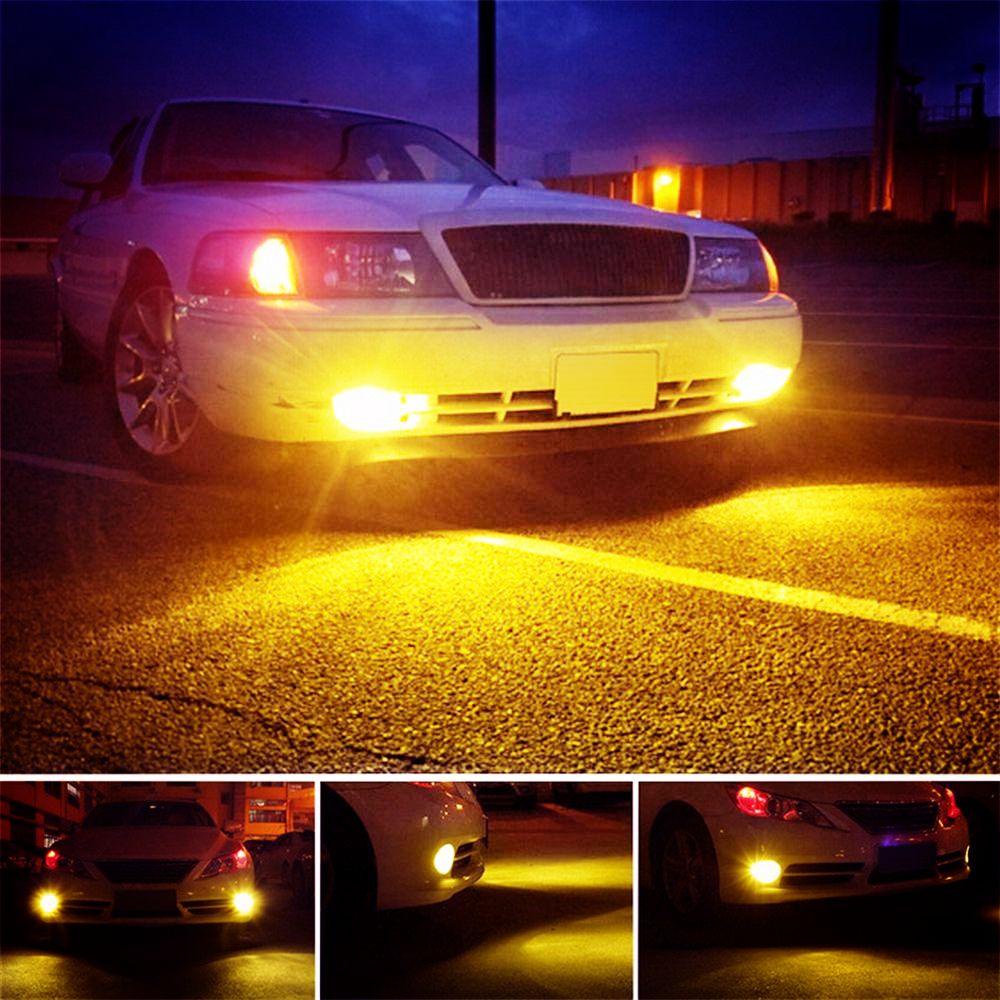 Populer 2Pcs Lampu Kabut Mobil 2Pcs LED Super Terang Hi/Low Kit Beam DRL