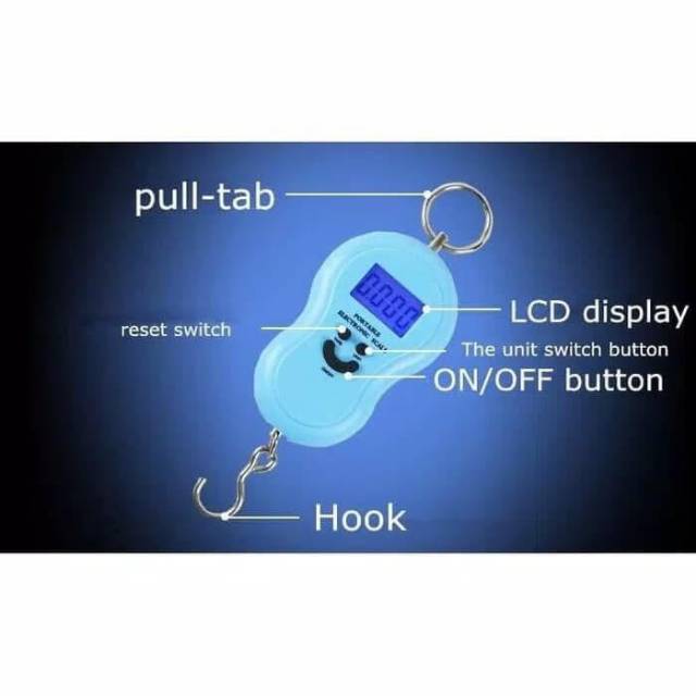 Timbangan Gantung Digital Scale Portable Elektronik Scale 50kg