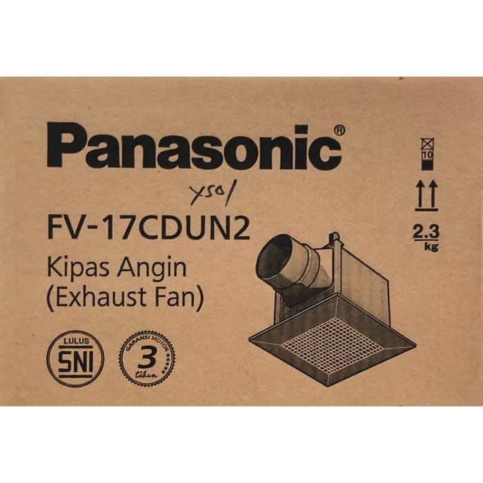 Panasonic Exhaust Sirocco Fan FV17CDUN2 FV 17 CDUN 2 17CDUN