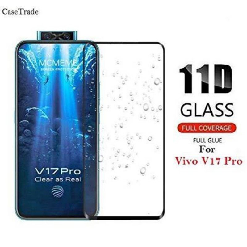 TEMPERED GLASS VIVO V17 PRO FULL COVER KUALITAS PREMIUM 9H TEMPER GLASS/ANTI GORES/TG